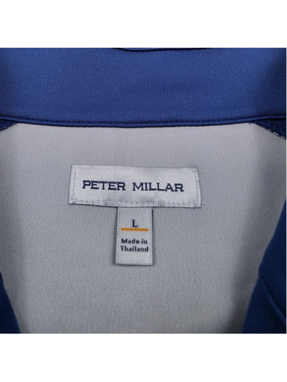 Peter Millar Clouth Golf Club Crown Sport Vest Quarter Zip Blue Large